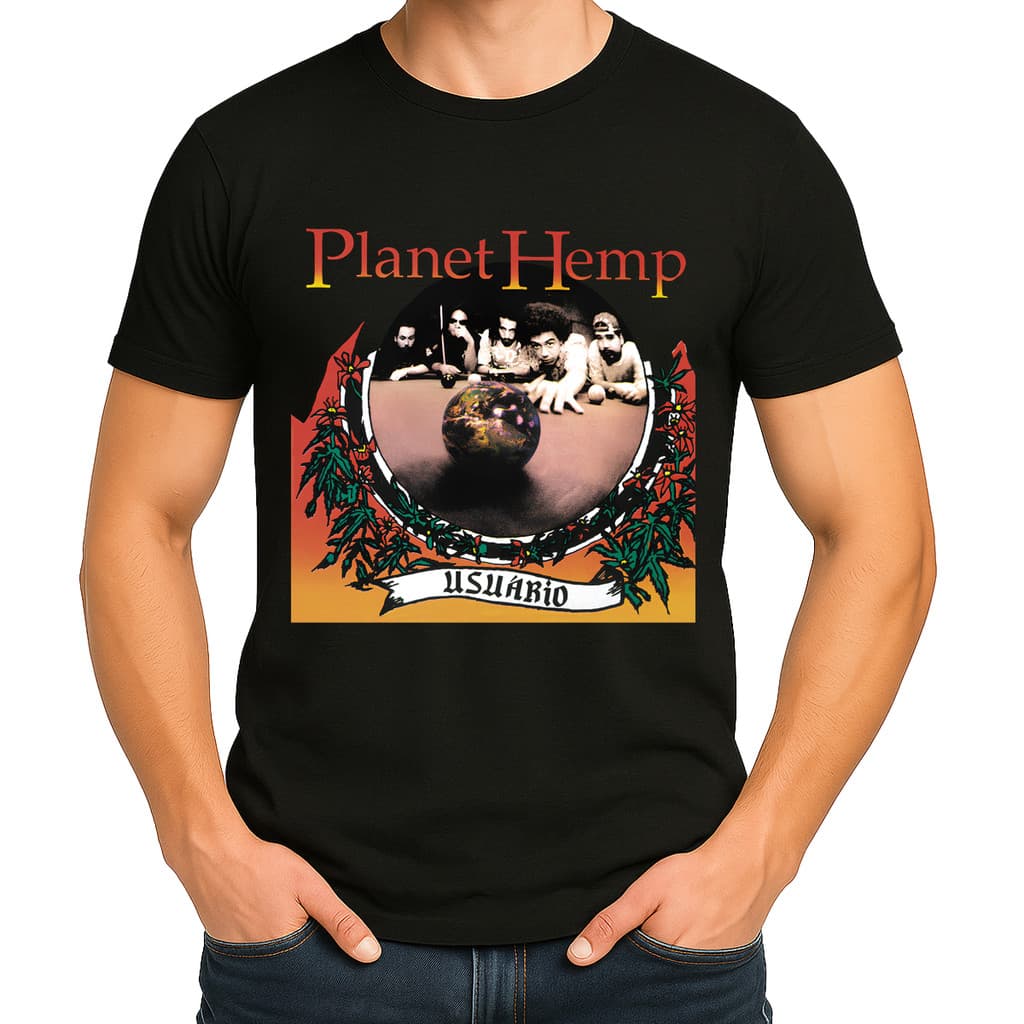 Camiseta Camisa Blusa Feminina Masculina Unissex 100% Algodão Grupo Planet Hemp md1