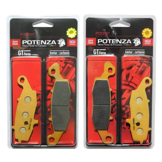 KIT PASTILHAS DE FREIO POTENZA DIANTEIRA + TRASEIRA KAWASAKI VULCAN 900 06-17