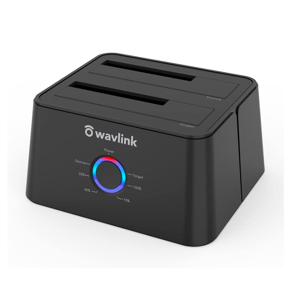 Wavlink Dock Station USB 3.0/C SATA Dual p/ HD SSD Clonagem