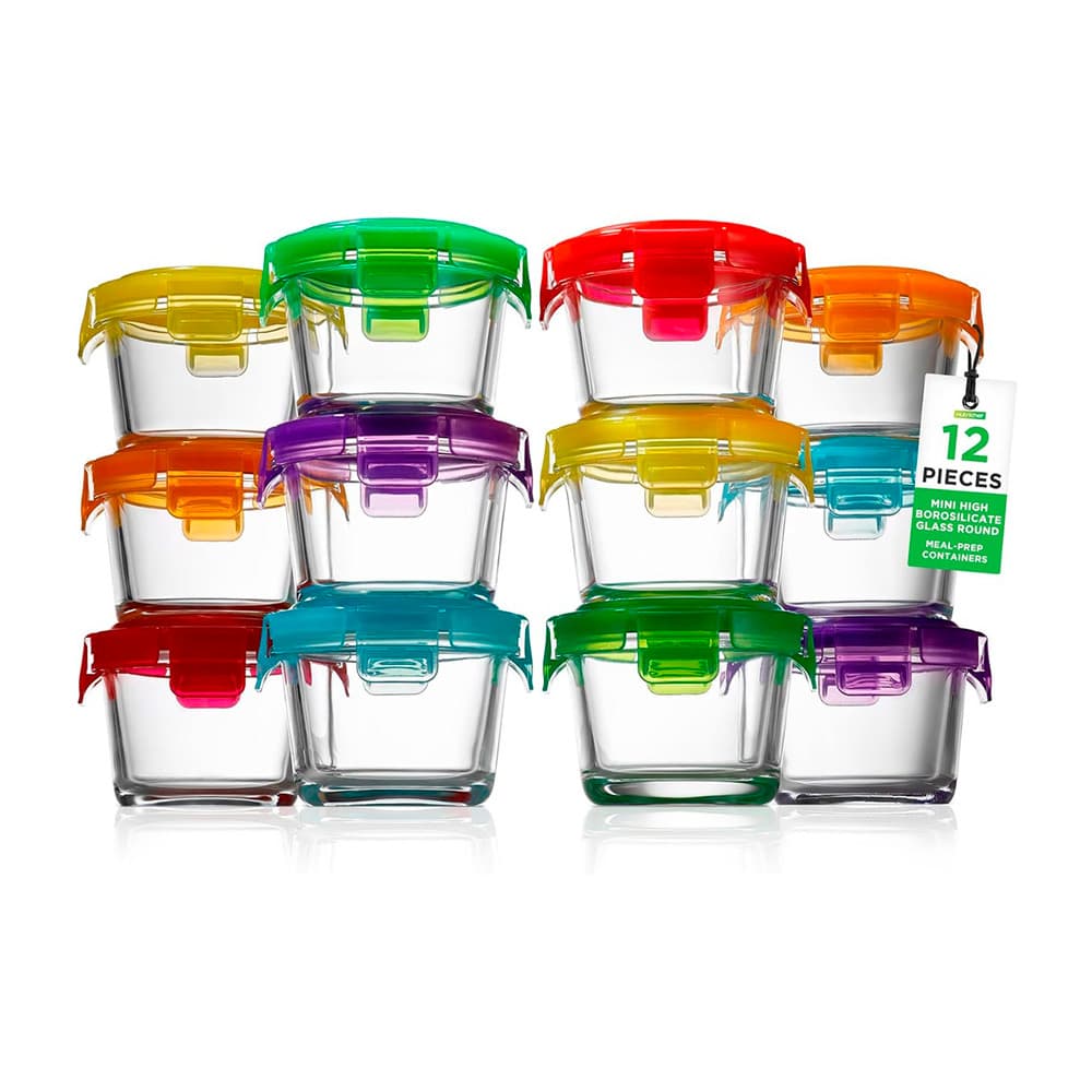Potes Tigelas Vidro Borosilicato 130ml Life 12 Pçs Redondo