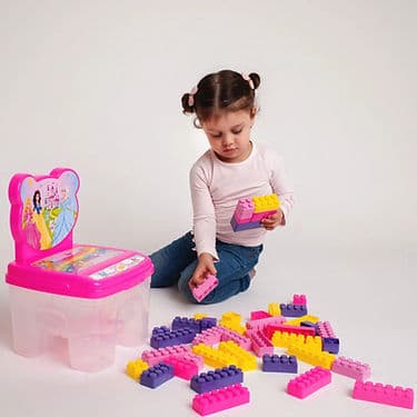 PERFEITAS PARA CRIANÇAS MONTAREM, BRINCAREM E DESENVOLVEREM HABILIDADES DE FORMA SEGURA E DIVERTIDA!✨💥Cadeiras C/ Bloco