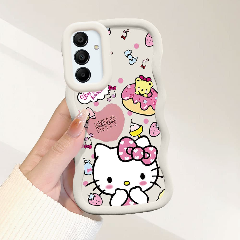 Capinha Para Samsung Galaxy A15 4G 5G Capa De Silicone Ondulada Fofa MKL0223