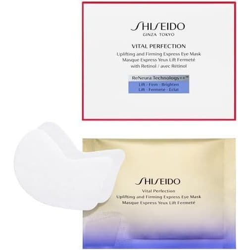 Máscaras De Olhos Instantâneas Reafirmantes SHISEIDO Vital Perfection UL , pacote com 12 unidades (24) .