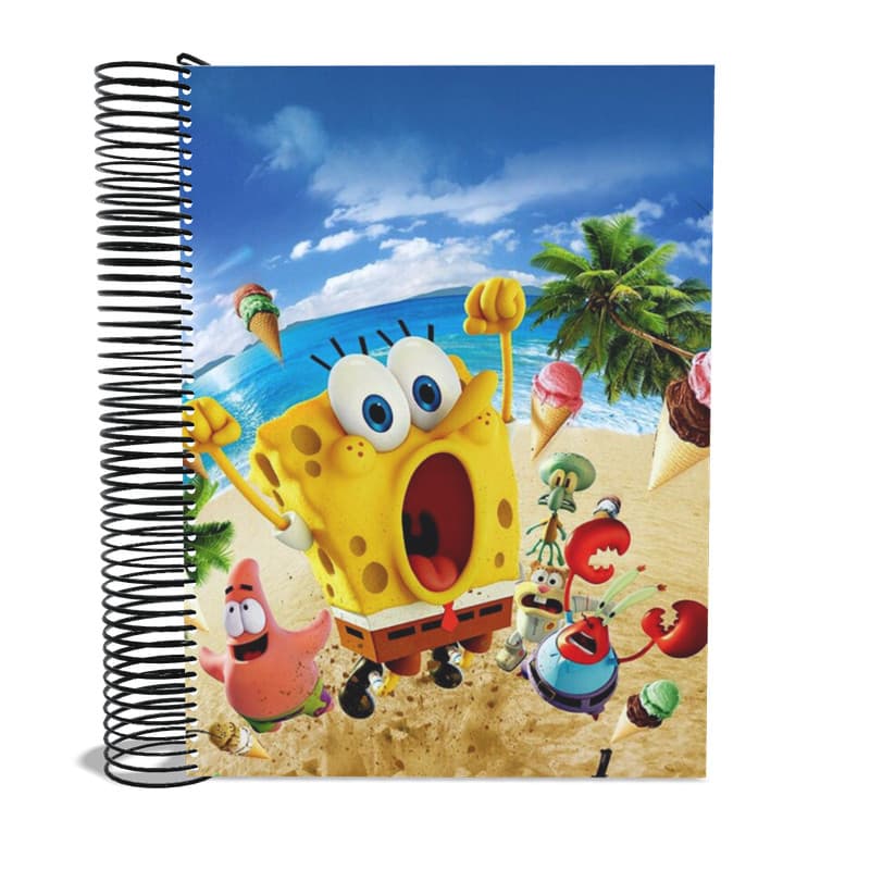 Caderno personalizado material Bob Esponja 10 matérias