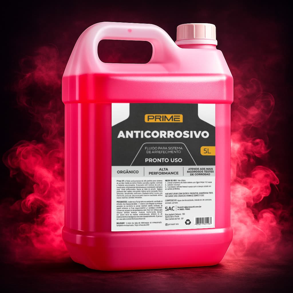 Radiador Aditivo Pronto Uso Rosa 5 Litros Alta Proteção Evita Corrosão E Incrustação Envio Rápido