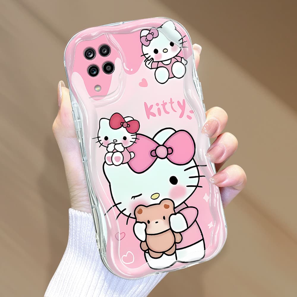 Capinha Para Samsung Galaxy A12 M12 5G Capa Protetora De Silicone Celular Transparente Borda Ondulada 3090 NYW