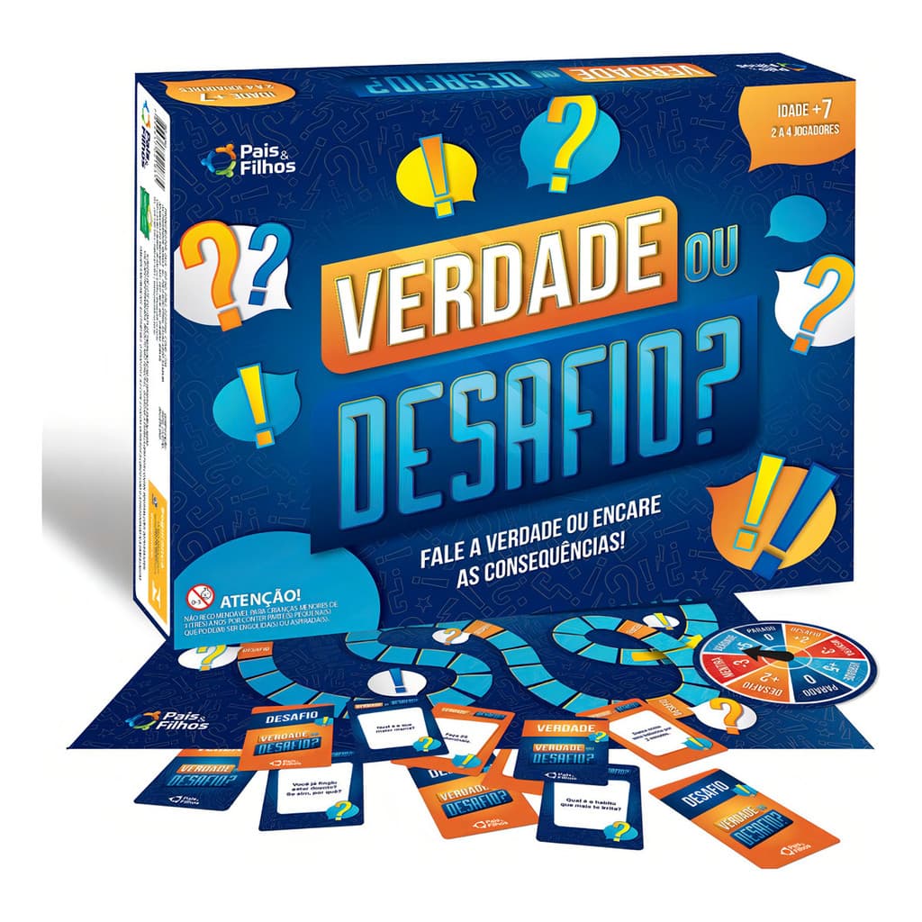 Jogo Verdade Ou Desafio Divertido Com Cartas - Pais & Filhos
