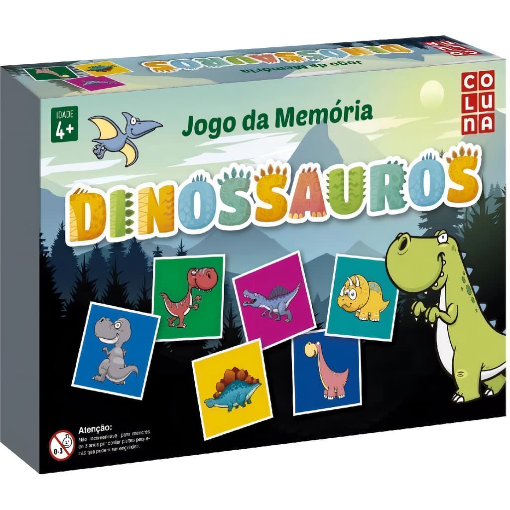 Jogo Da Memoria Dinossauro - Pais e Filhos