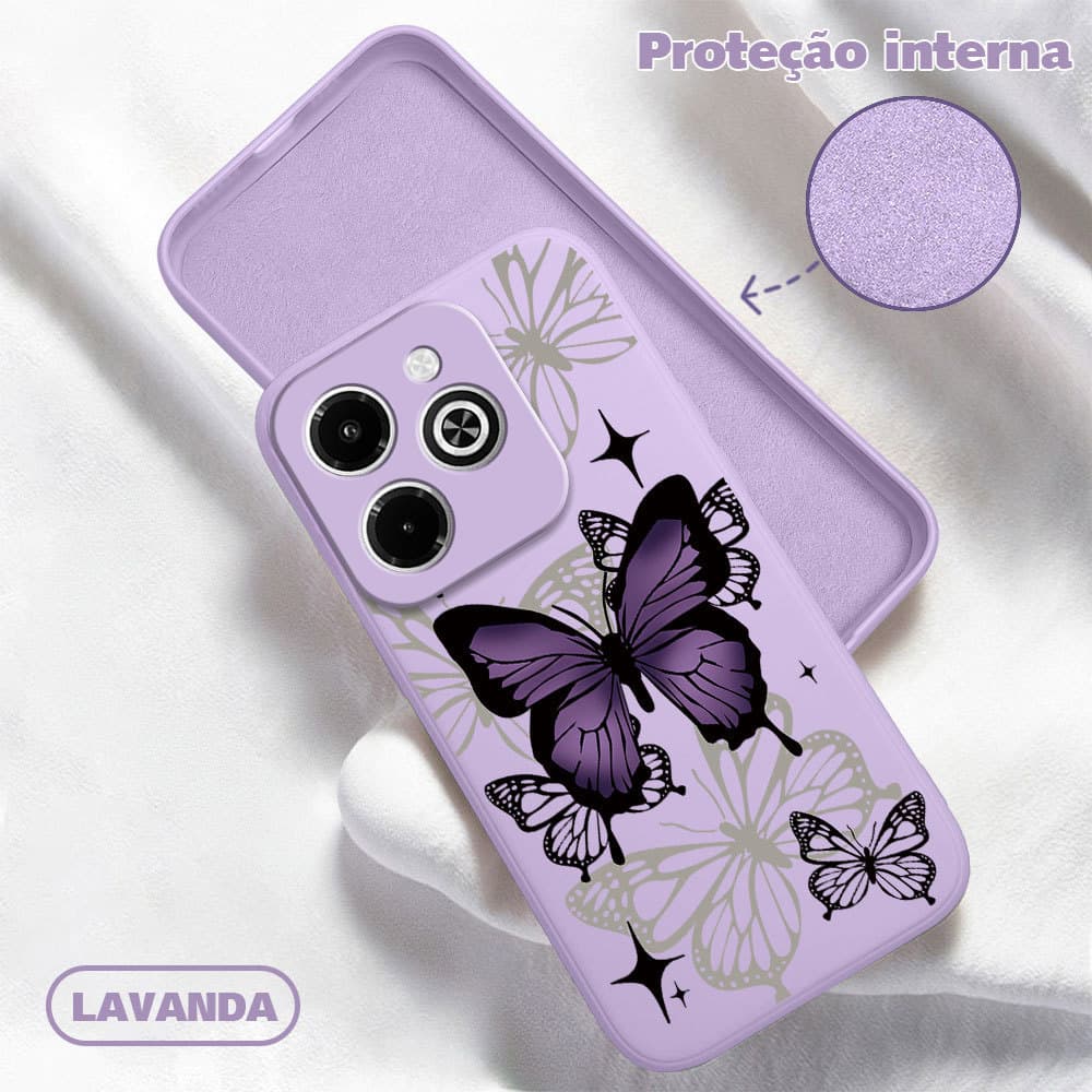 Capa Para Infinix Smart 8 Pro HD Plus Hot 40i Capinha De Silicone Líquido Proteção Macio Caso YT 0204