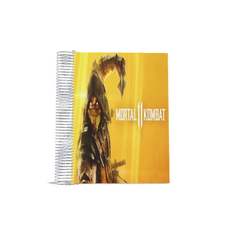 Caderno Mortal Kombat 20 matérias 400 Fls universitário
