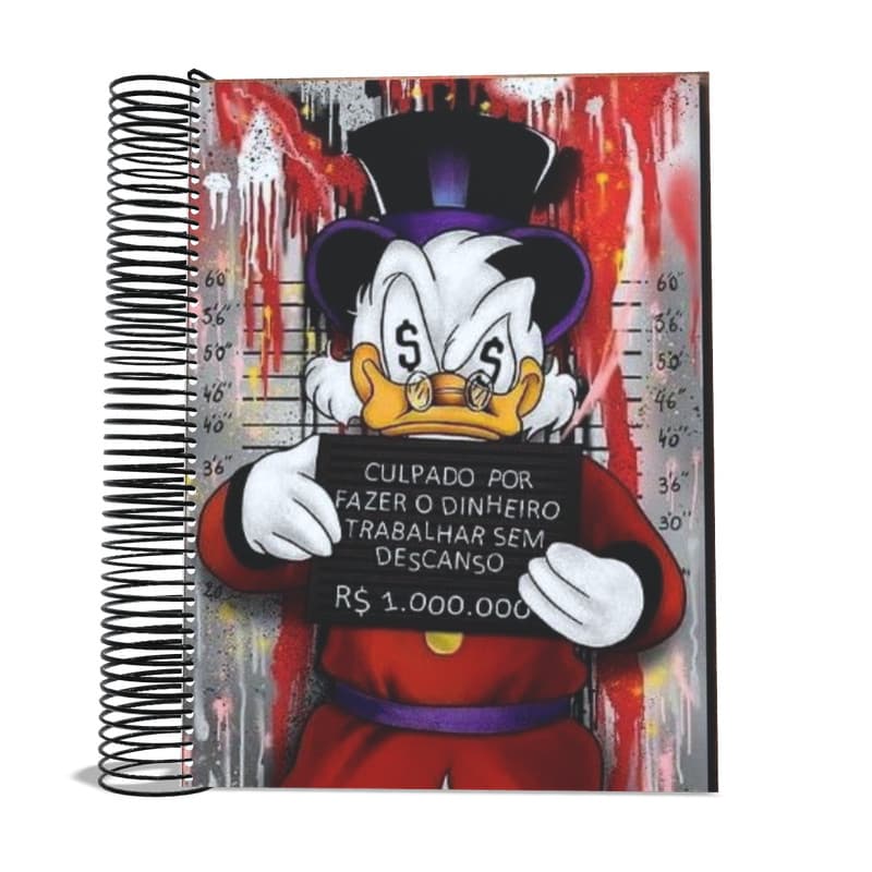 Caderno 20 matérias Tio Patinhas universitário 400 Fls