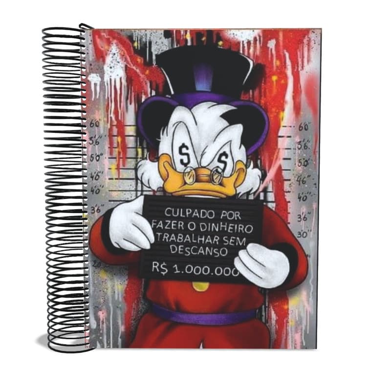 Caderno Tio Patinhas 20 matérias 400 Fls universitário