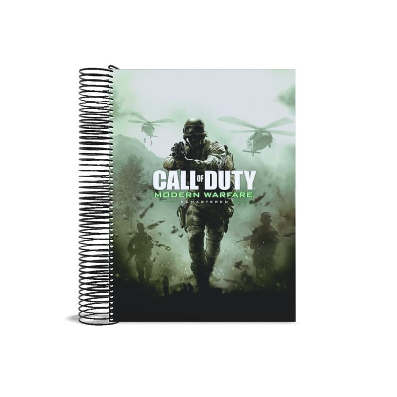Caderno universitário Capa Call of Dutty 400 Fl 20 matérias