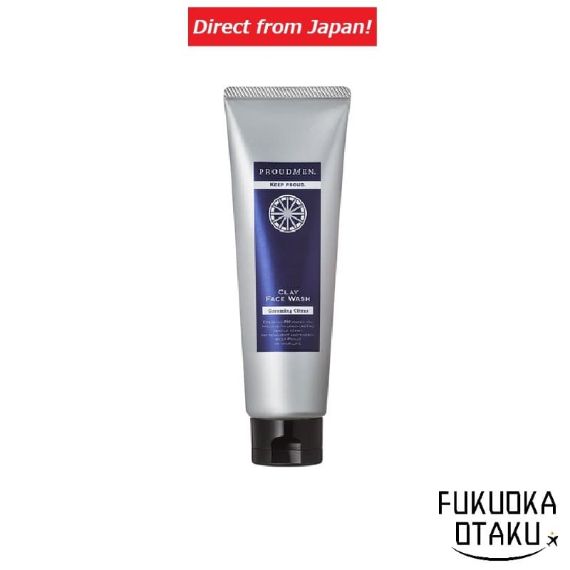 PROUDMEN Sabonete Facial de Argila 120g Skincare Masculino Feito no Japão【Direto do Japão】