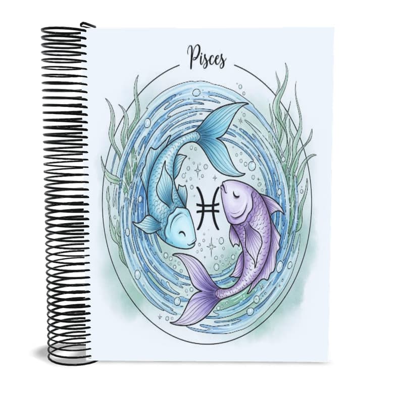 Caderno universitário Capa Signo Peixes 400 Fl 20 matérias