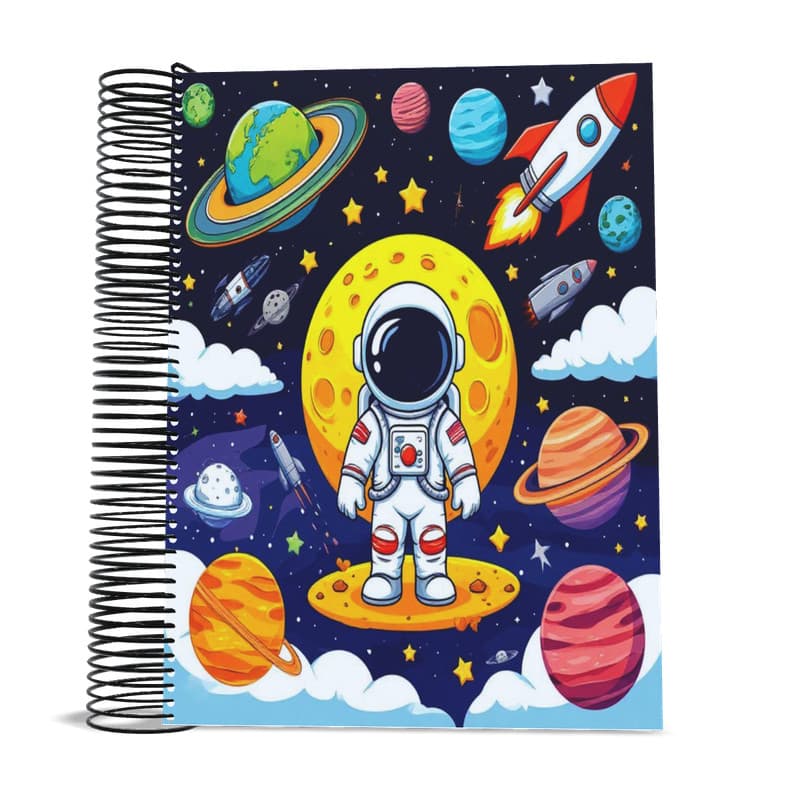 Caderno Astronauta 1 matéria 96 Fls universitário AB