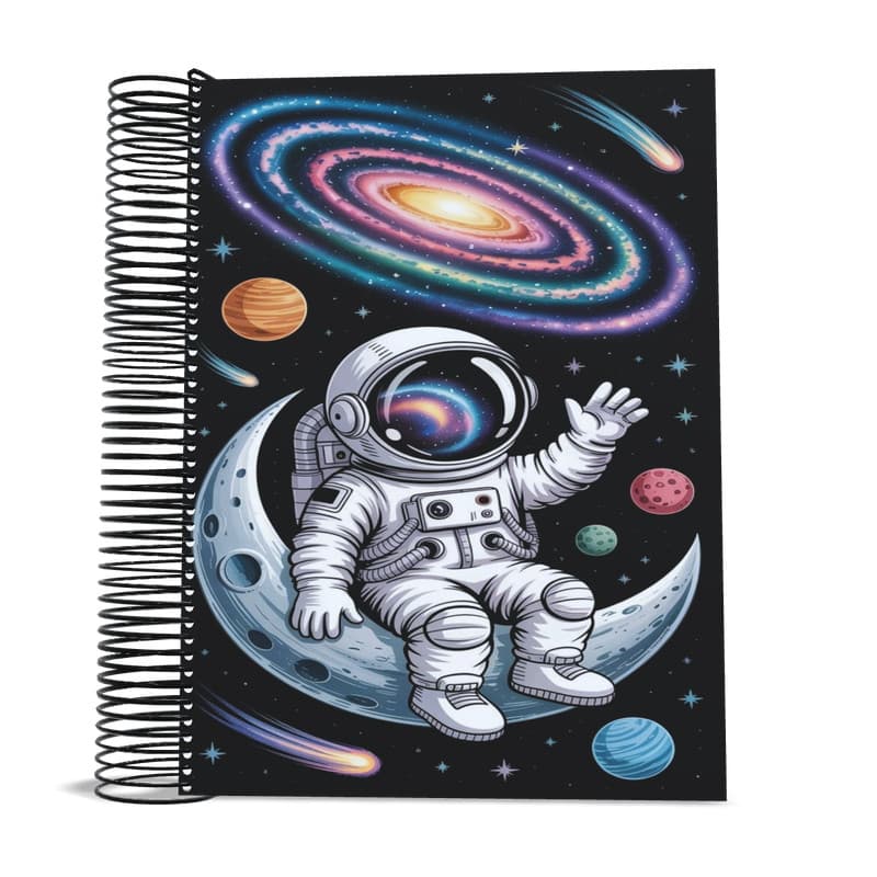 Caderno Astronauta 10 matérias 200 Fls universitário