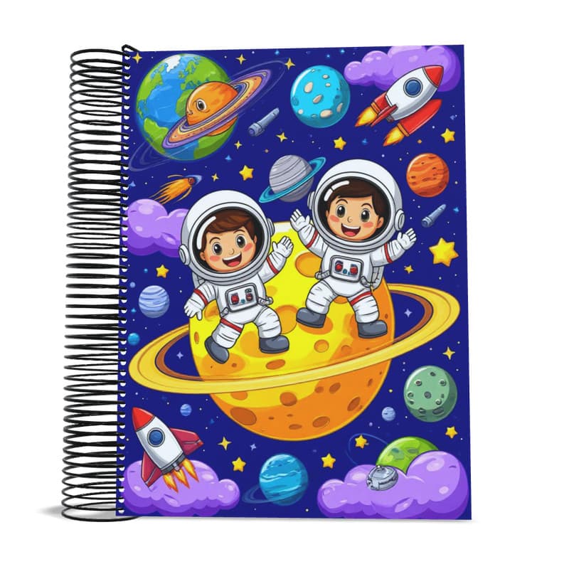 Caderno Astronauta universitário Capa Dura 1 matéria