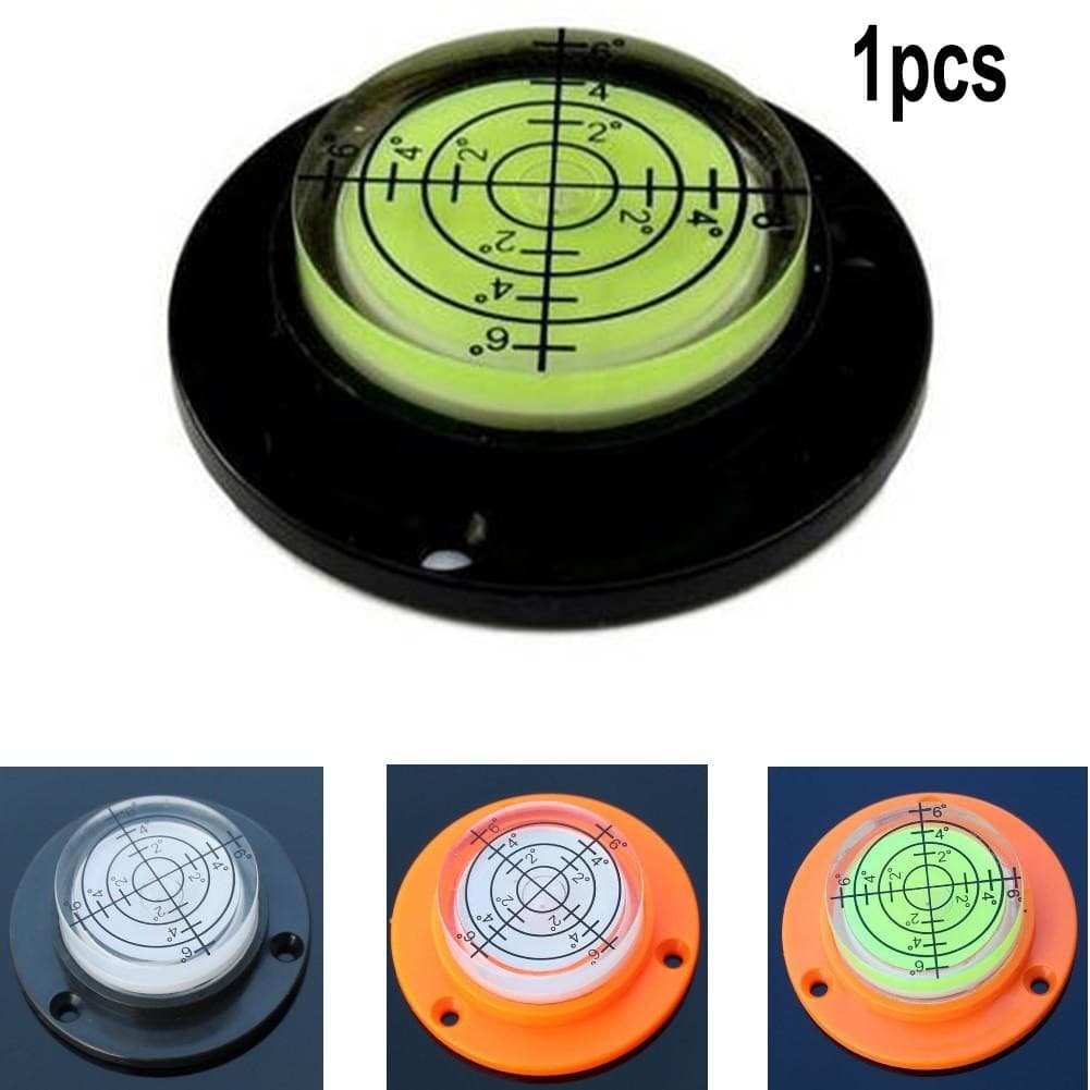 [Smartchoice Hot] Bolha De Nível De 50 x 12 Mm Ângulo Preto Transparente Mini Nivelador Redondo Bullseye