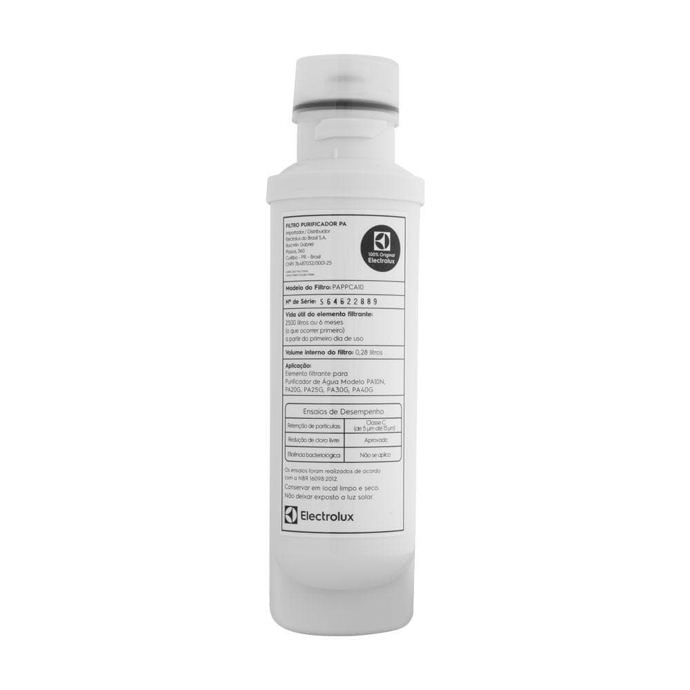 Filtro Refil PAPPCA10 Electrolux PA10 PA20 PA25 PA30 PA40 Refil Filtro Electrolux PAPPCA10 Original Água Pura Saudável