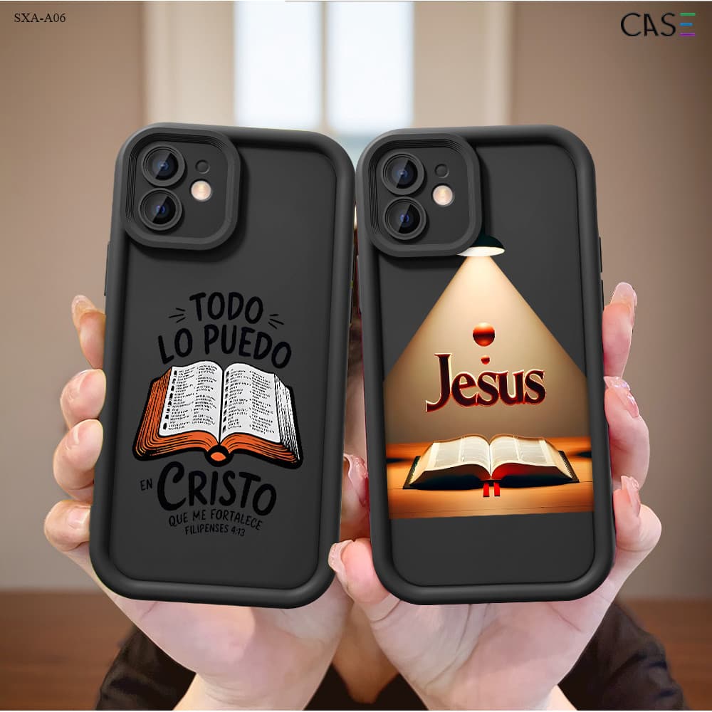 Capinha Tema bíblico Para Samsung Galaxy A06 A07 A05 A05S A04E A03S A03 Core 4G 5G Capa de Anti-queda Celular TY6995
