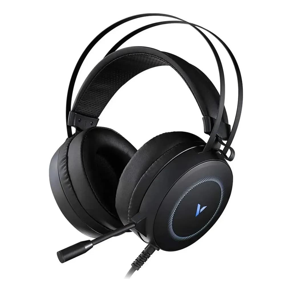 Headset Gamer Rapoo VH160 Som Surround 7.1 USB Microfone Cancelamento Ruído RGB PC