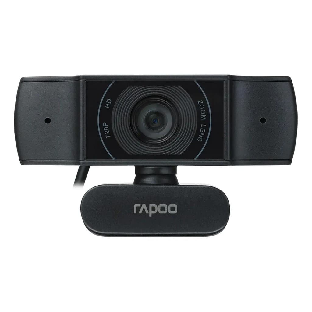Webcam Rapoo C200 HD 720p Foco Automático Microfone Integrado Rotação 360 PC Notebook Reuniões
