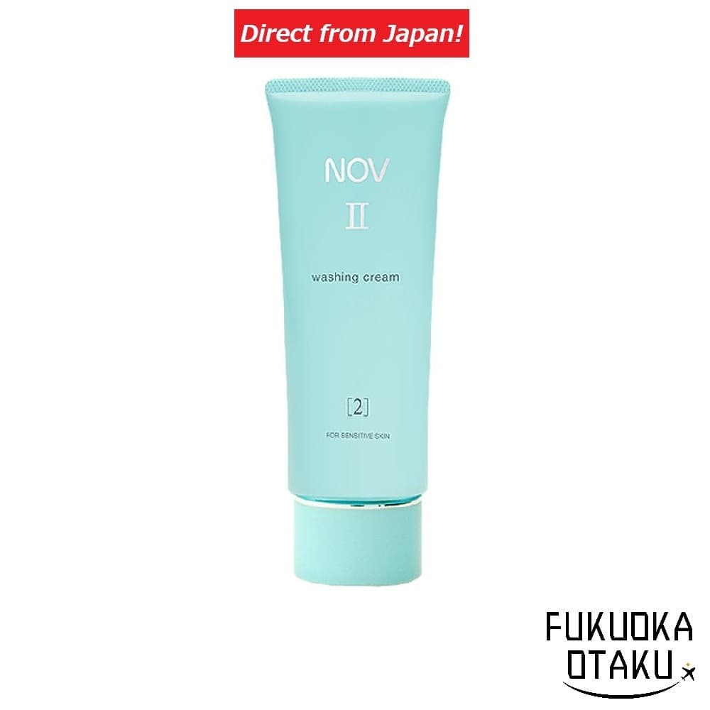 NOV II Washing Cream 110g Sabonete Facial Pele Sensível Fabricado no Japão【Direto do Japão】