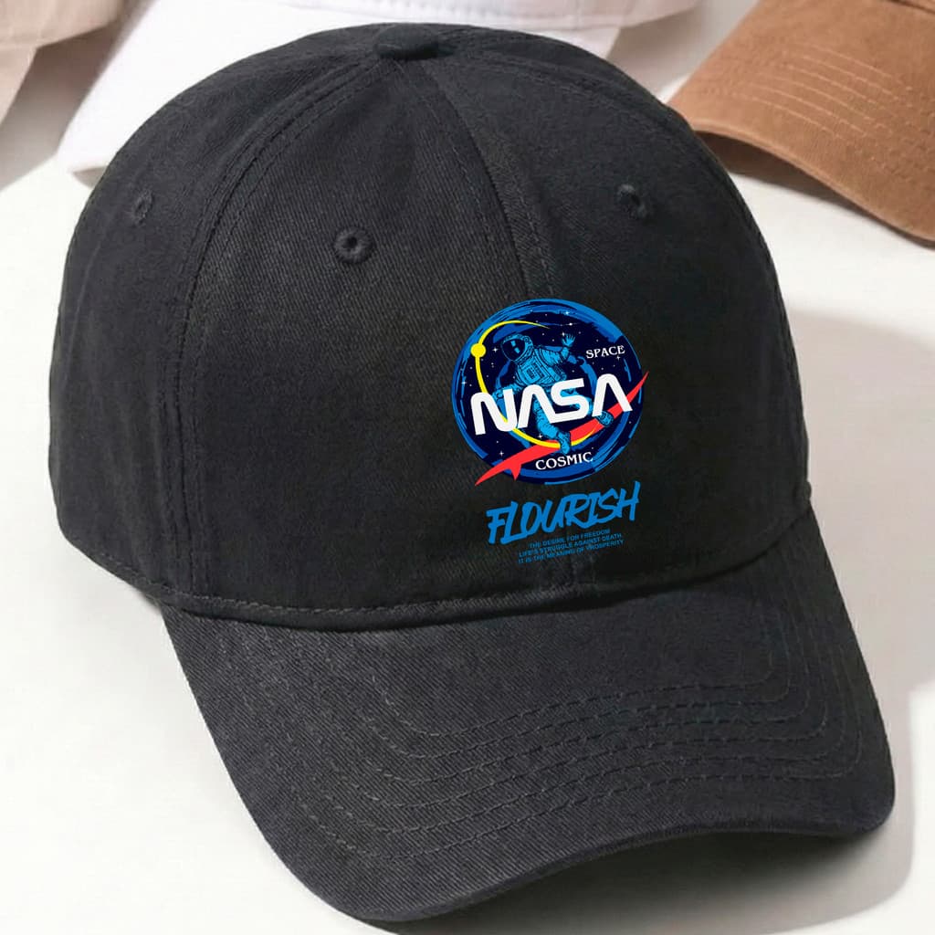 Boné Baseball Aba Curva NASA Space Cosmic Flourish