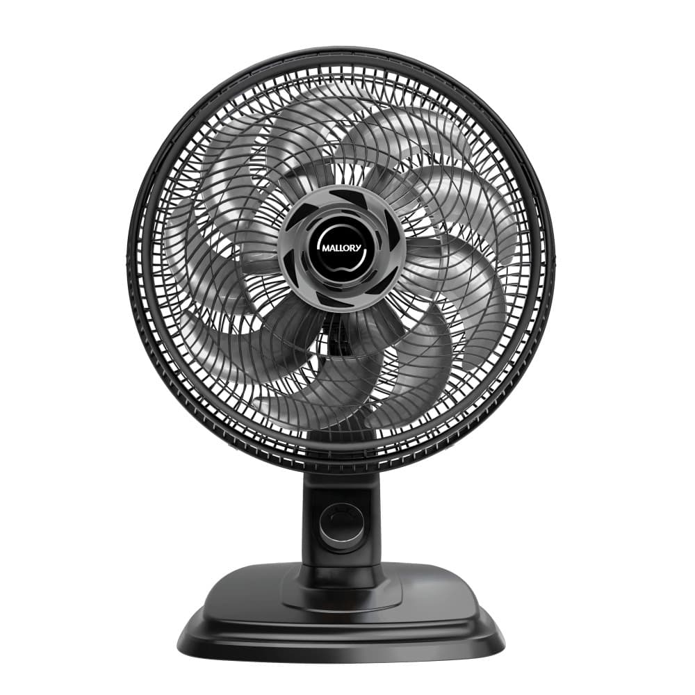 Ventilador Mallory Egeo Mesa/Parede Silencioso Pr Gr 140W - 127V