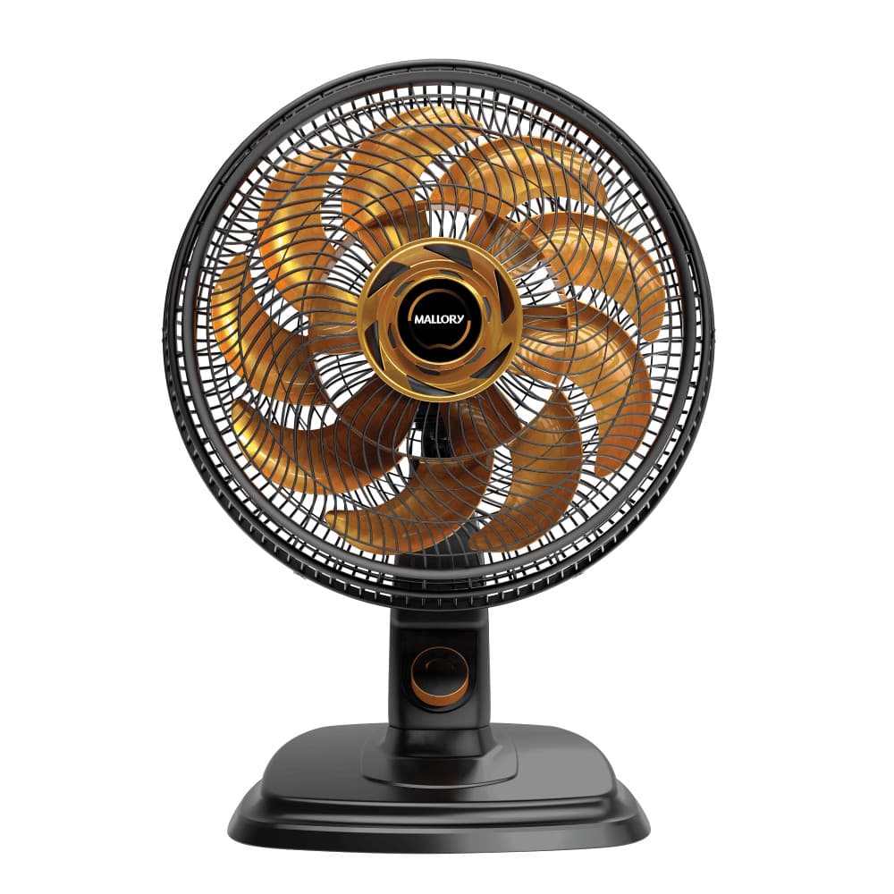 Ventilador Mesa/Parede Mallory Egeo Pr/Dr 140W