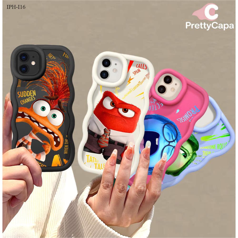 Capa InsideOut Para iPhone 16 15 14 13 12 11 8 7 6 6S X XS XR 16E SE Pro Max Plus Capinha Macio Case 0119 MKL
