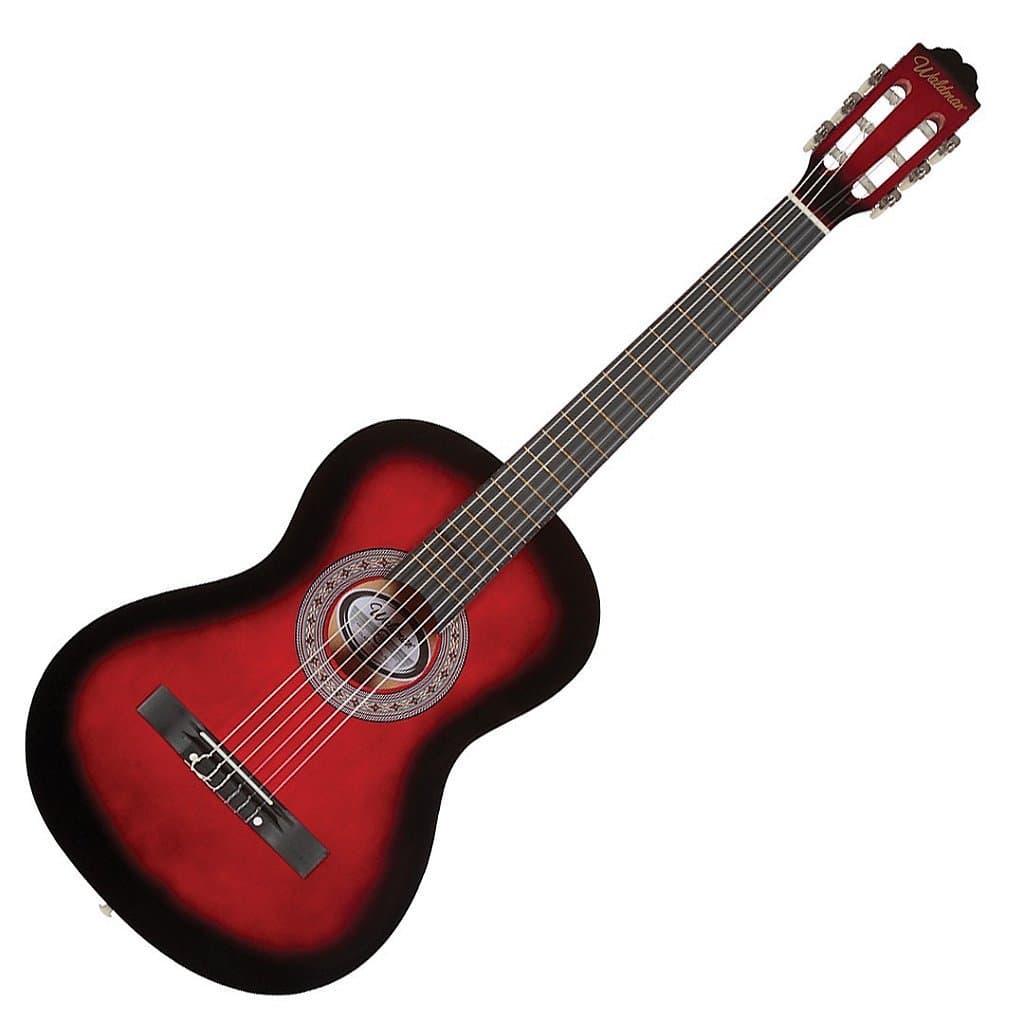 Violão Clássico Waldman Acústico Nylon PP1 Rsb - Sunburst Vermelho