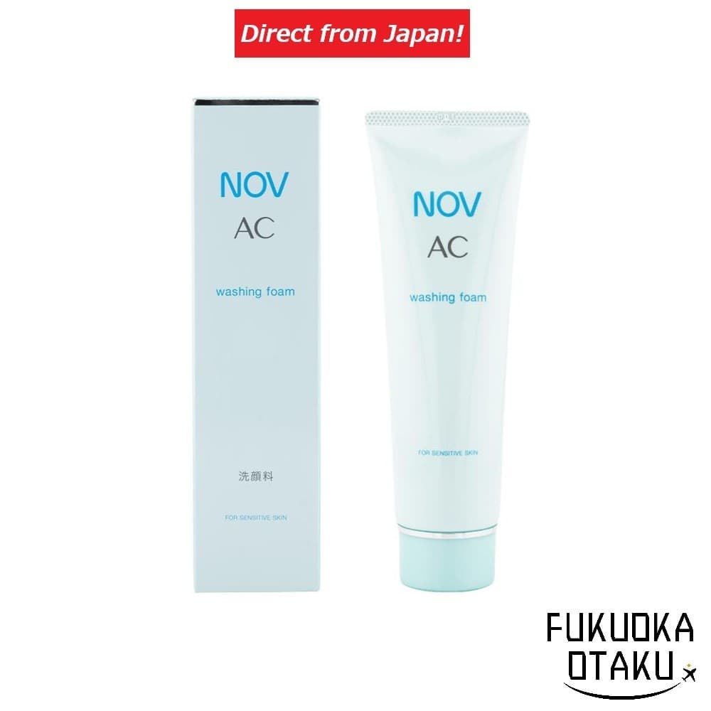 NOV AC Washing Foam 90g Sabonete Facial Sem Óleo Baixa Irritação Skincare Fabricado no Japão【Direto do Japão】