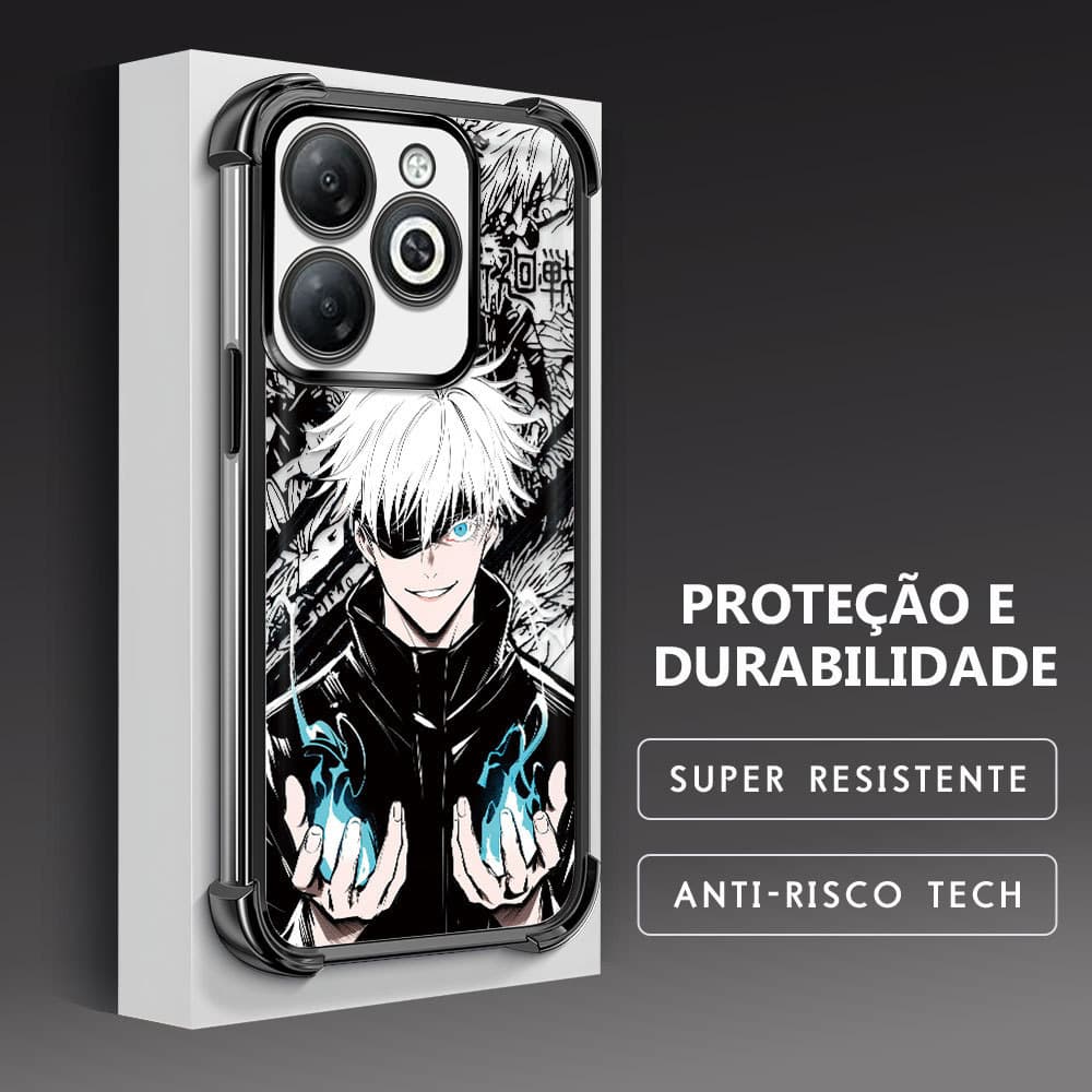 Capinha Anti Impacto Luxo Para Infinix Smart 8 Pro HD Plus Hot 40i Tecno Spark 20 20C Pop 8 Go 2024 Macia FS 0916