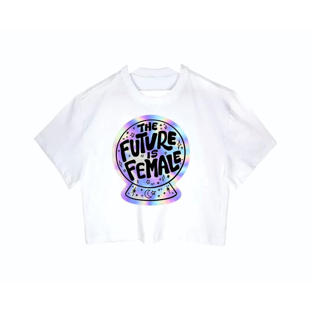 Cropped Feminino Tumblr blogueira O futuro é feminino feminina curta