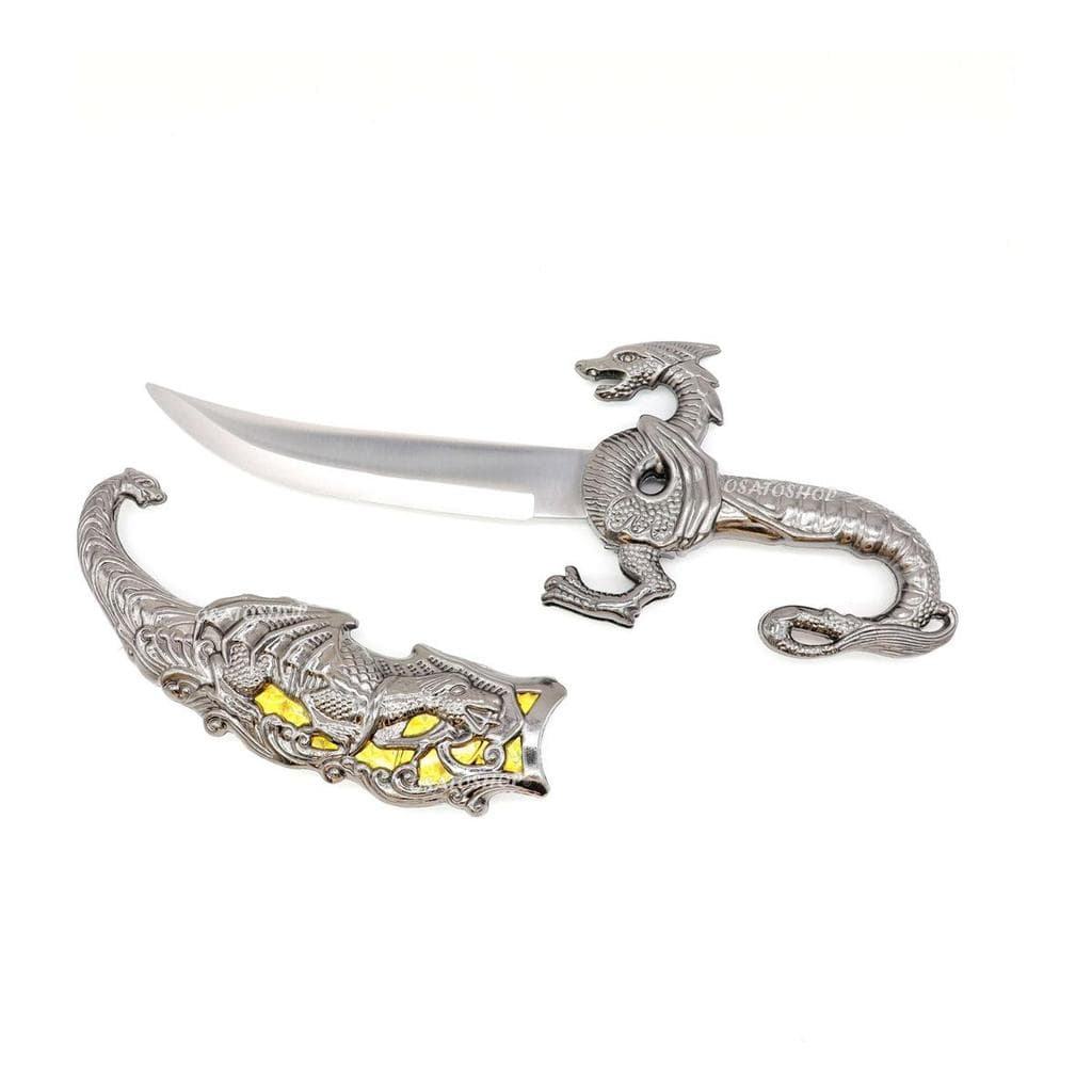 Adaga Faca Punhal Dragão Zamac 25 Cms.