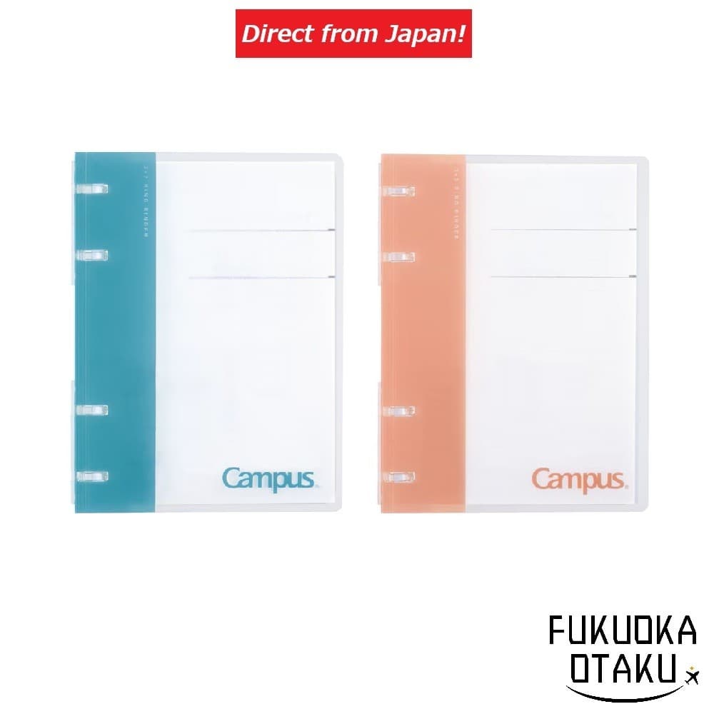 KOKUYO Campus Fichário A6 14 furos (2×2 argolas) Estudo【Direto do Japão】