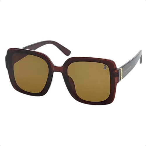Óculos De Sol Feminino Polo London Club Oversized Acetato Premium Gigante Lente 64mm Máscara UV400