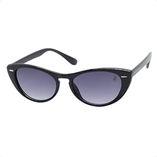 Óculos Solar Feminino Ovalado Retrô  Polo London Club Original Haste Confortável Com Case