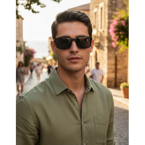 Óculos Solar Masculino Casual Quadrado Polo London Club Original Tamanho Grande Com Case