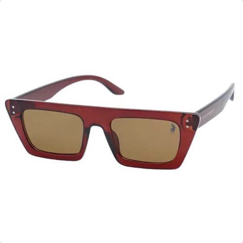Óculos De Sol Polo London Club Retangular Slim Acetato Premium Unissex Proteção UV400 Original