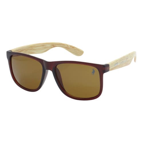 Óculos De Sol Polo London Club Haste Madeira Wood Acetato Premium Quadrado Proteção UV400 Original