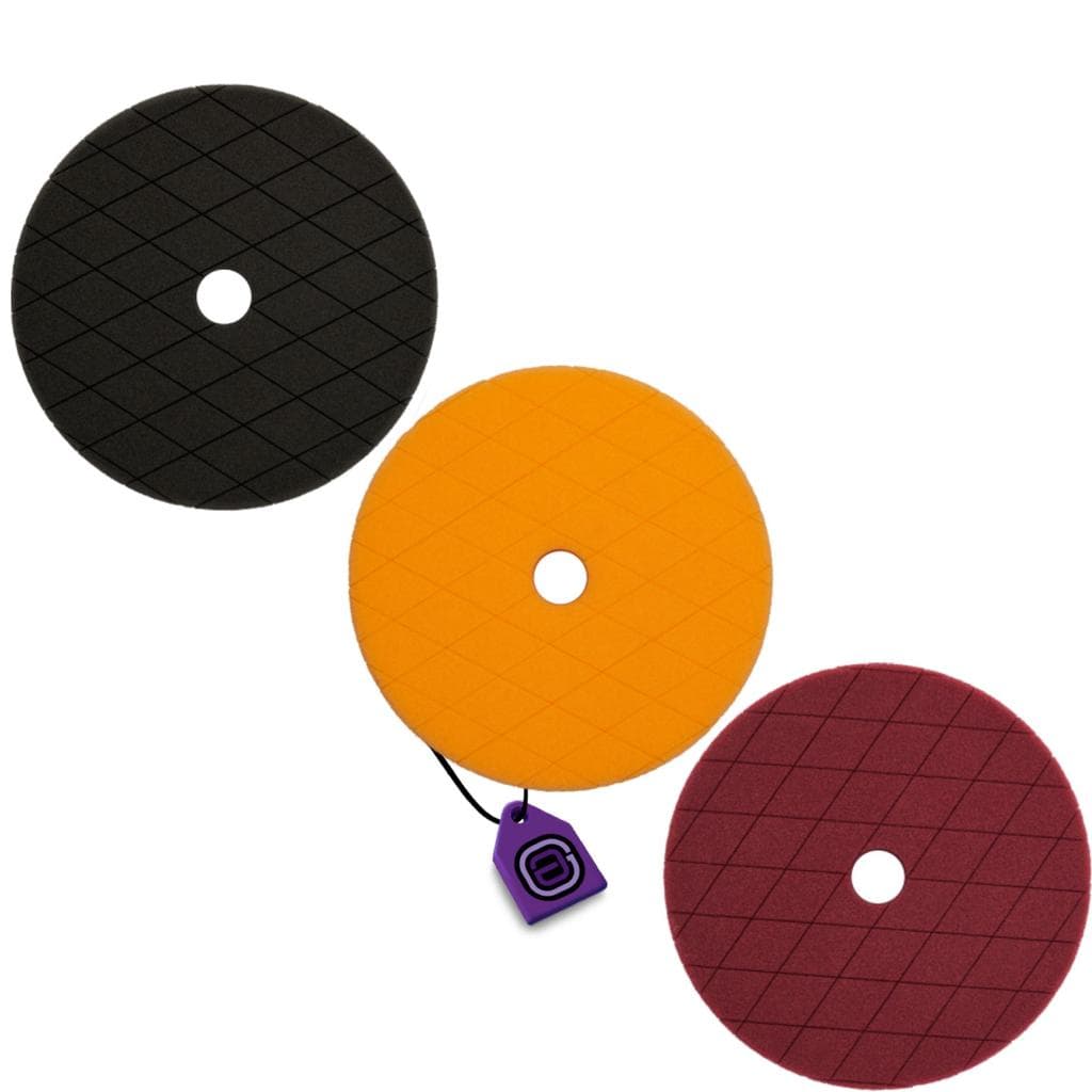 Kit BOINAS 5" ZACS - CORTE REFINO LUSTRO VINHO LARANJA PRETA polimento técnico