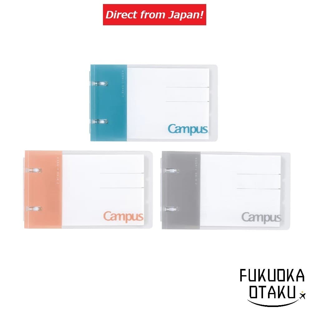 KOKUYO Campus Fichário A7 2 argolas Memo Estudo【Direto do Japão】