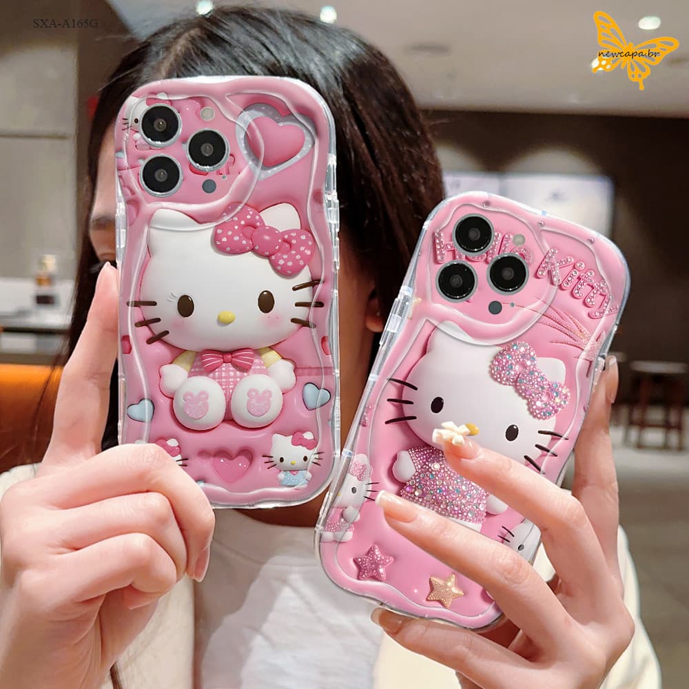 Capinha Para Samsung Galaxy A17 A16 A15 A14 A13 A12 4G 5G Capa De Macia Cream Wave Case NYW 3361