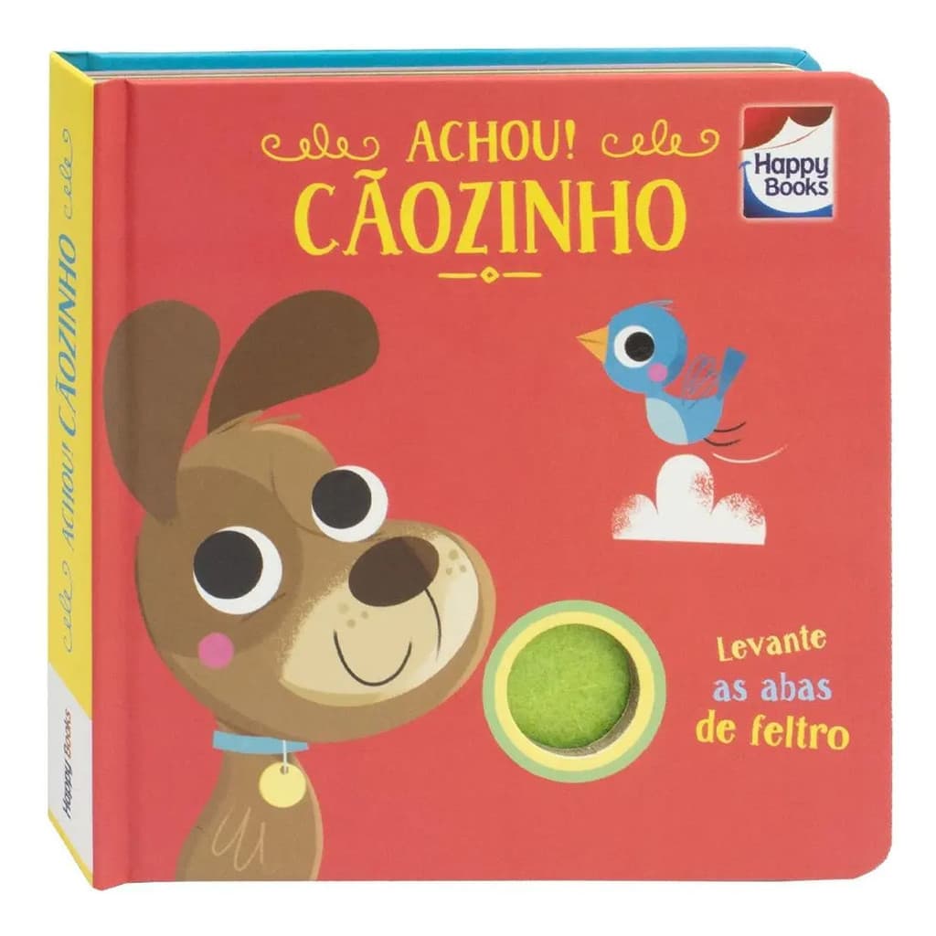 LIVRO ESCONDE-ESCONDE COM FELTROS: ACHOU! CAOZINHO INFANTIL