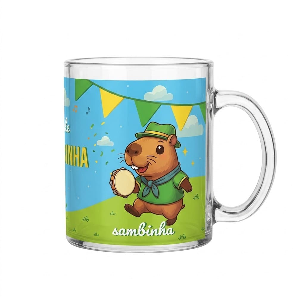Caneca Capivara Capivarinha 330ml Capivara Samba Caneca Bicho