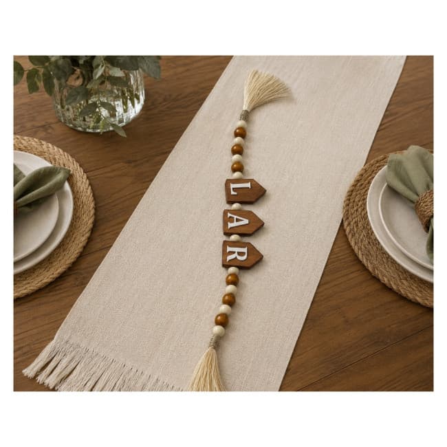 Cordão Decorativo de Madeira para Mesa
