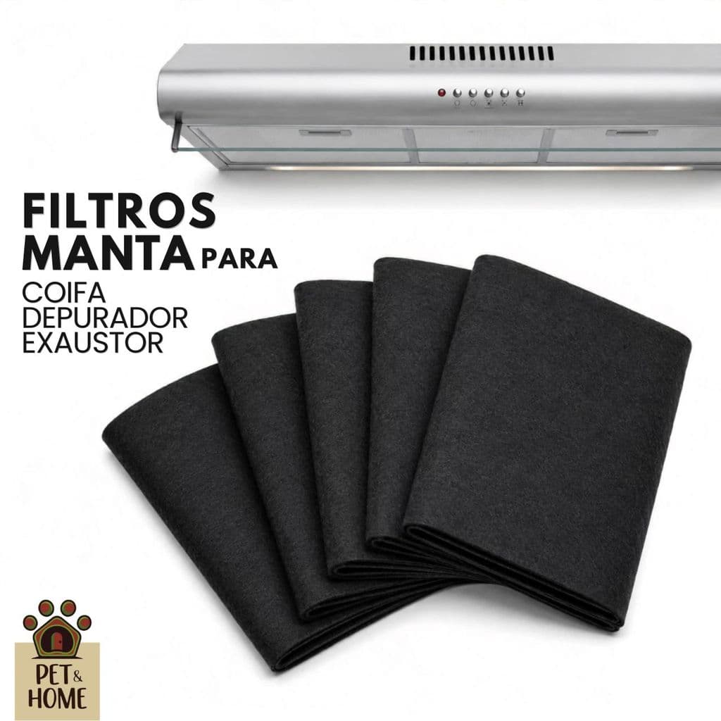 Filtro Manta Depurador Coifa Exaustor Universal Antigraxa Suggar Colormaq Mondial Kit 4